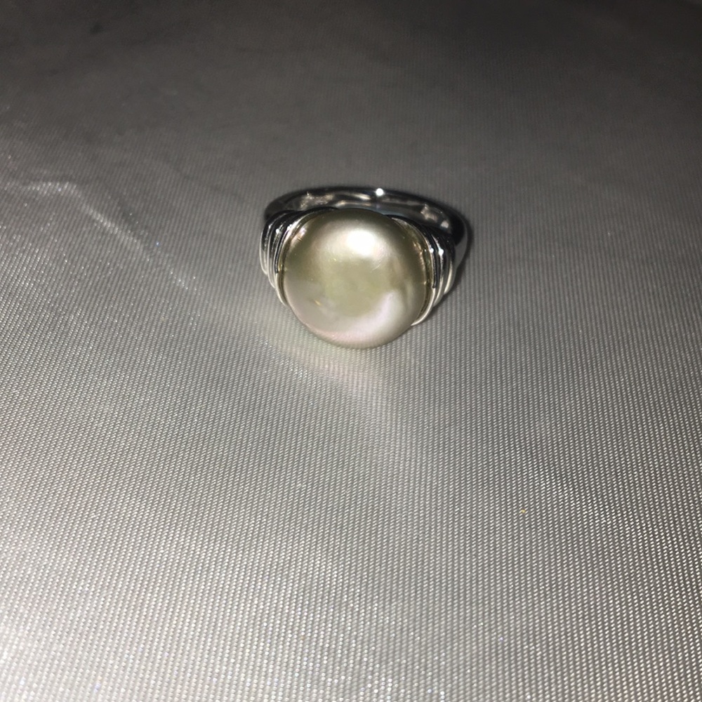 Honora Gray Coin Pearl Ring